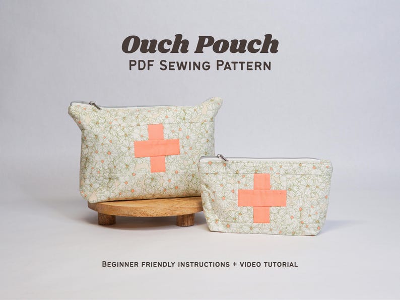 First Aid Bag PDF Sewing Pattern | Ouch Pouch | Beginner-Friendly Tutorial | Emergency Kit image 1