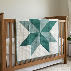 Patchwork Star Quilt Pattern | Easy Beginner Quilt (PDF Download)