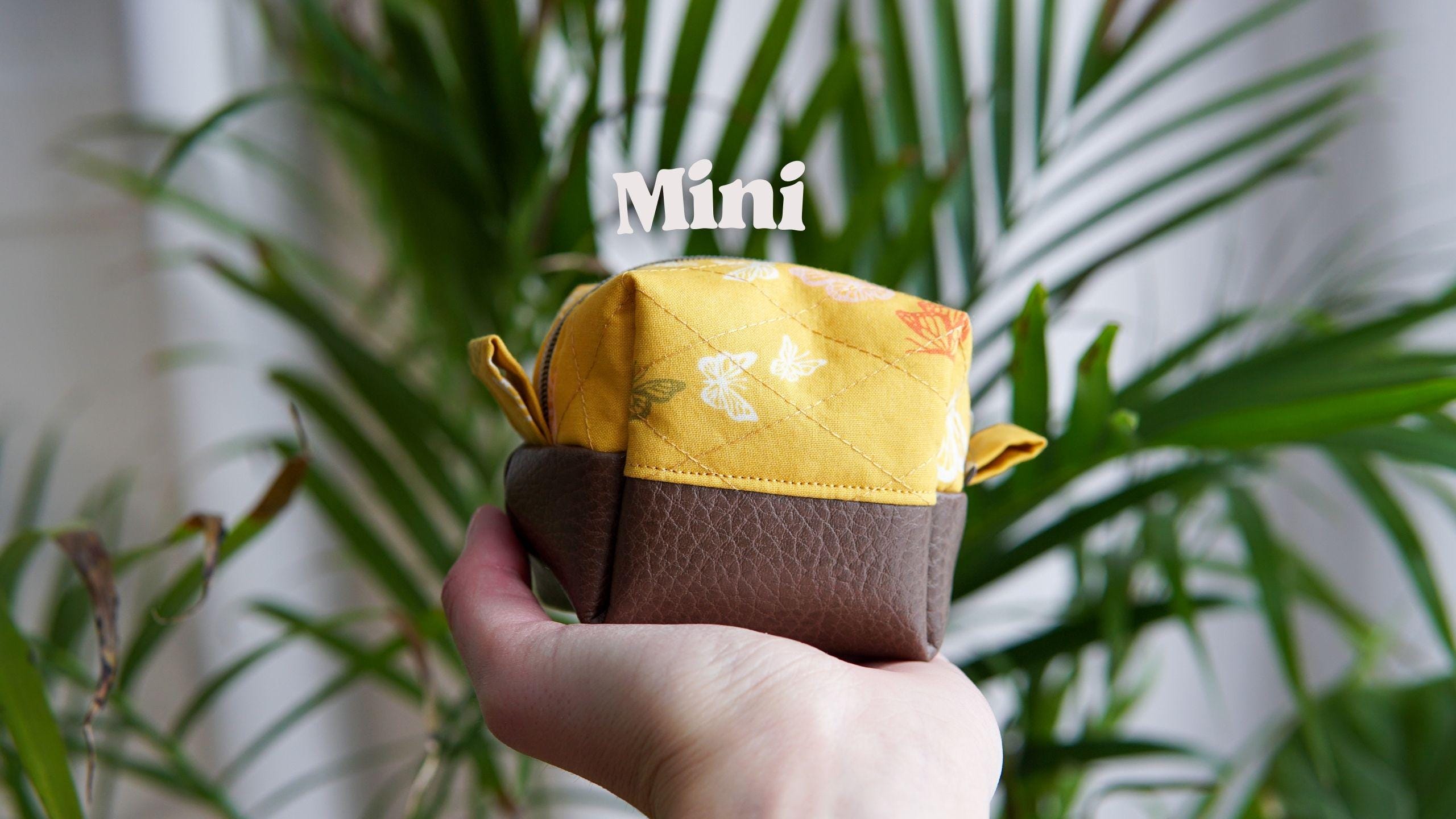 Two-toned Boxy Pouch PDF Sewing Pattern | 4 Sizes | Makeup and Toiletry ...