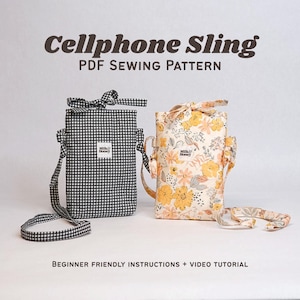 Mini borsa a tracolla modello da cucire / PDF per principianti