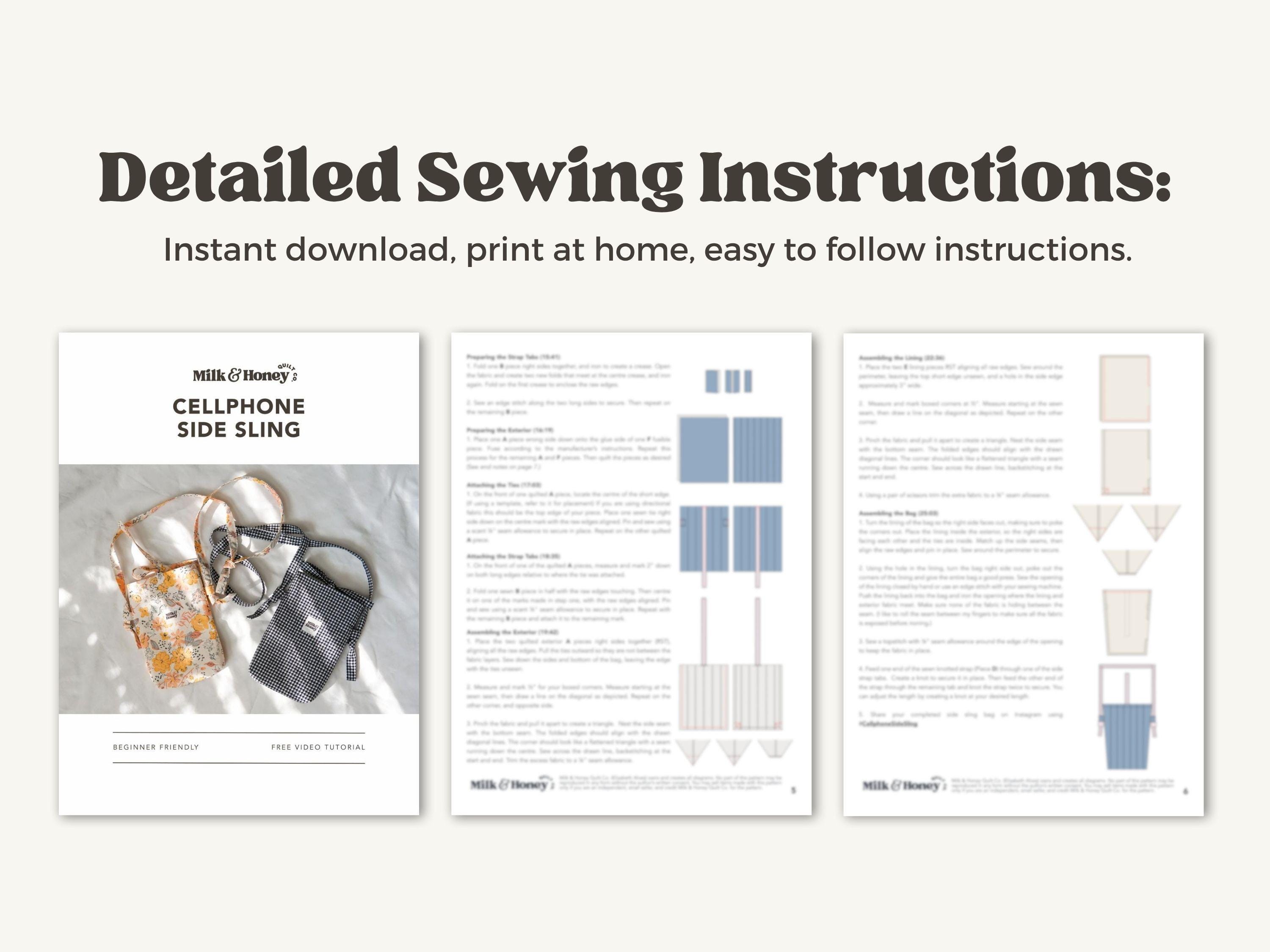 Mini Crossbody Bag Sewing Pattern | Beginner-friendly PDF - Etsy Australia