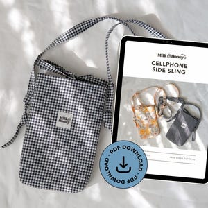 Cell Phone Side Sling Bag Sewing Pattern | Mini Crossbody Bag | Beginner-Friendly PDF | DIY Phone Sling Bag Pattern | Small Bag Pattern