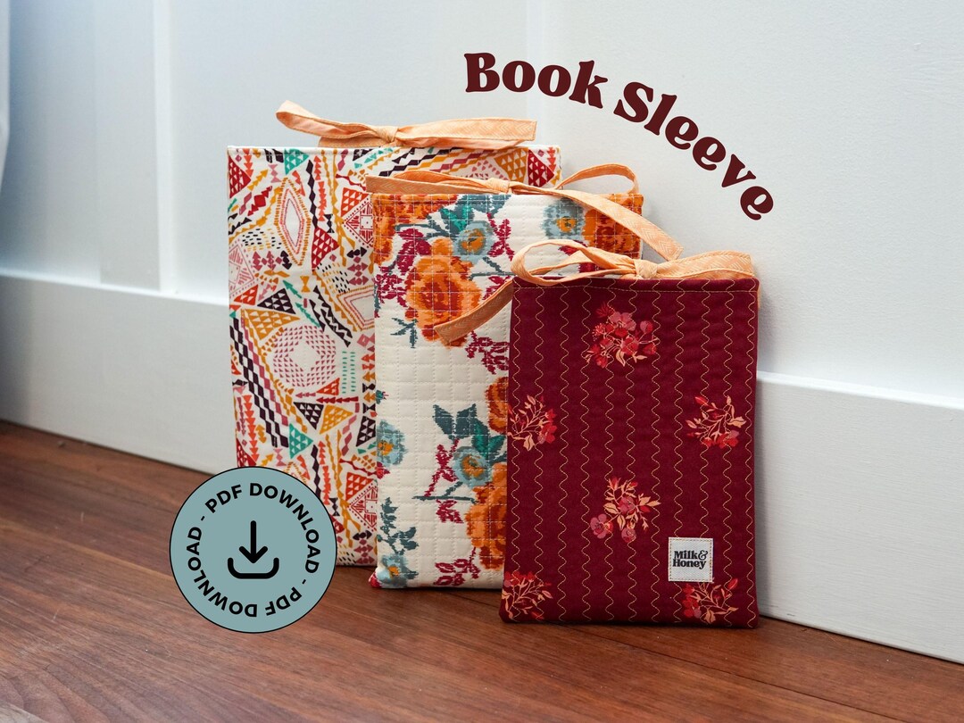 Modern Book Sleeve PDF Sewing Pattern | 3 Sizes | Quilted iPad Kindle Cozy | Beginner Friendly Tutorial - Etsy UK