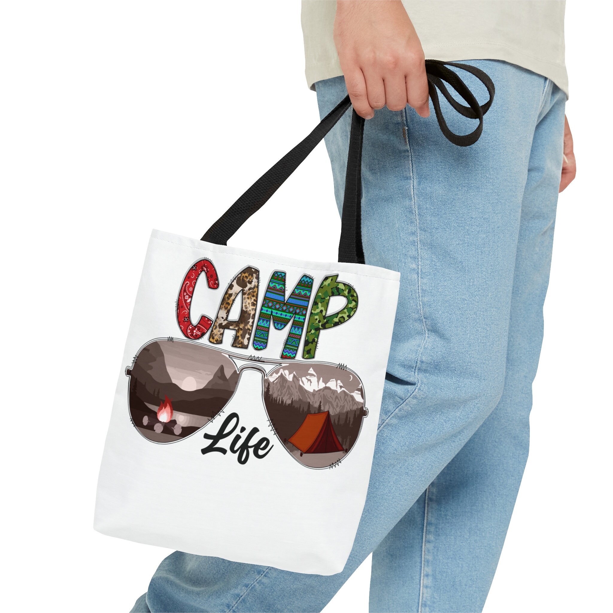 Camping Tote Bag, Camping, Camp Life, Travel Bag, Camper, Camper Life