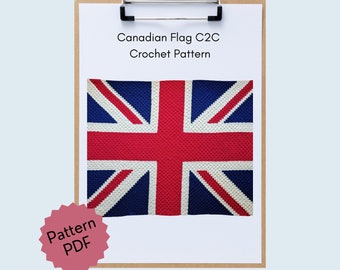 Union Jack C2C Häkelanleitung