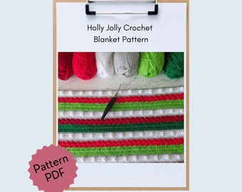 Holly Jolly Blanket Häkelanleitung