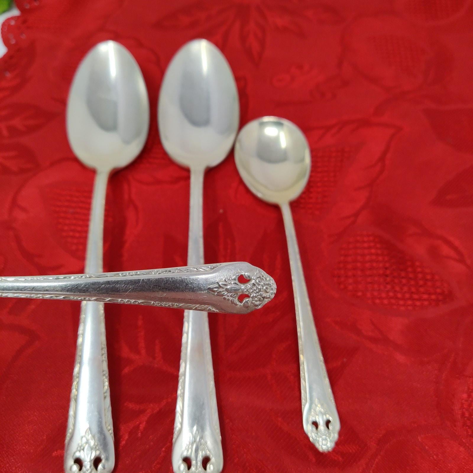 4 Serving Pcs Holmes & Edwards LOVELY LADY International Silver Plate 1937