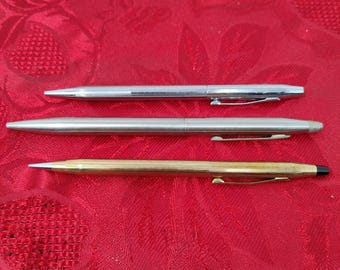 ヴィンテージ クロス ボールペン、14K ゴールドメッキ、1/20