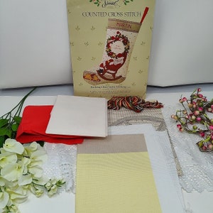 Something Special Candamar Designs Rocking Chair Santa Stocking Cross Stitch Kit