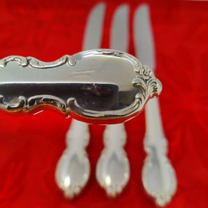 4 BK Rogers Reflection International Dinner Butter Knife SilverPlate Vtg 1959