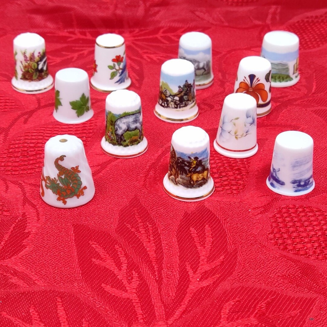 12X TCC Thimble Collectors Club Porcelaines Thimbles!! - Etsy