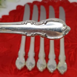 1847 Rogers Bros Reflection 6 Buttermesser International Silver Plate Vtg 1959