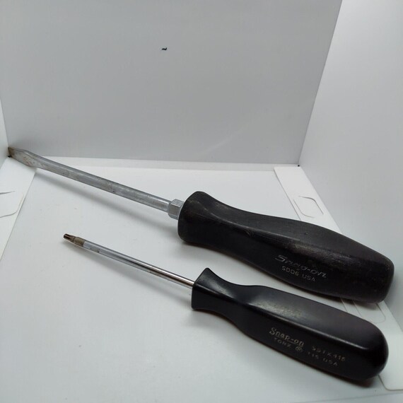 2 Snap on Screwdrivers Flat Tip Torx SDD6 N T15 SSTX415 Made in USA Etsy UK