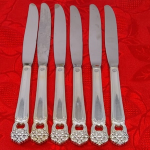 6 Piece 1847 Rogers Bros Eternally Yours Salad Forks 9 1/2” Silverplate Floral