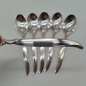 6 cucharas de mesa Rogers Bros FLAIR International plateadas, 1847, 1956