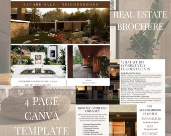 Modern Real Estate Brochure Template | Canva Editable | Realtor Listing Marketing | Luxury Property Flyer | Instant Download