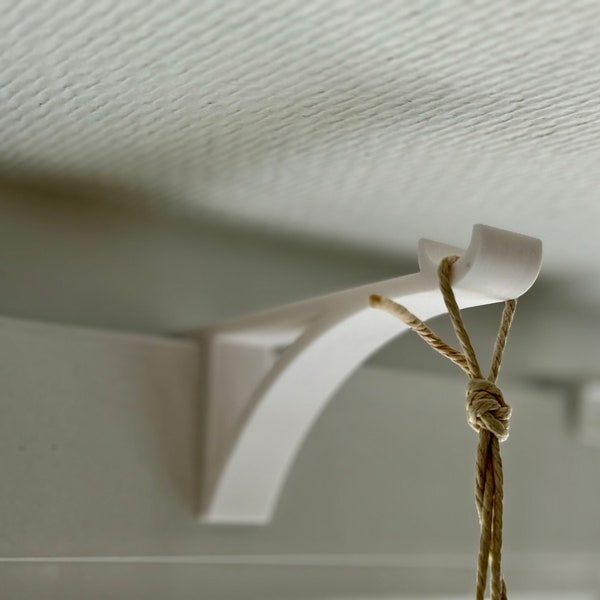 Window hooks for plastic windows or doors for hanging flowers, plants and decorations | 1 piece | Mounting without drilling or gluing