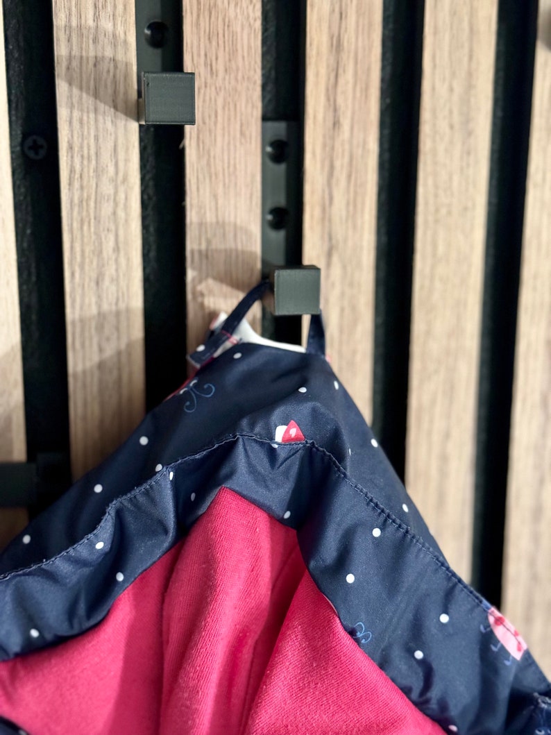 Kleiderhaken für Akustikpaneele zum Aufhängen von Jacken, Mützen, Schals und anderer Kleidung 2 Stück Wandmontage mit Bohrung Bild 6