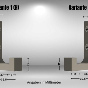 Kleiderhaken für Akustikpaneele zum Aufhängen von Jacken, Mützen, Schals und anderer Kleidung 2 Stück Wandmontage mit Bohrung Bild 9