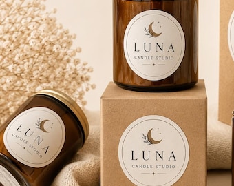 Custom Logo Stickers, Personalized Round Labels for Small Business Packaging