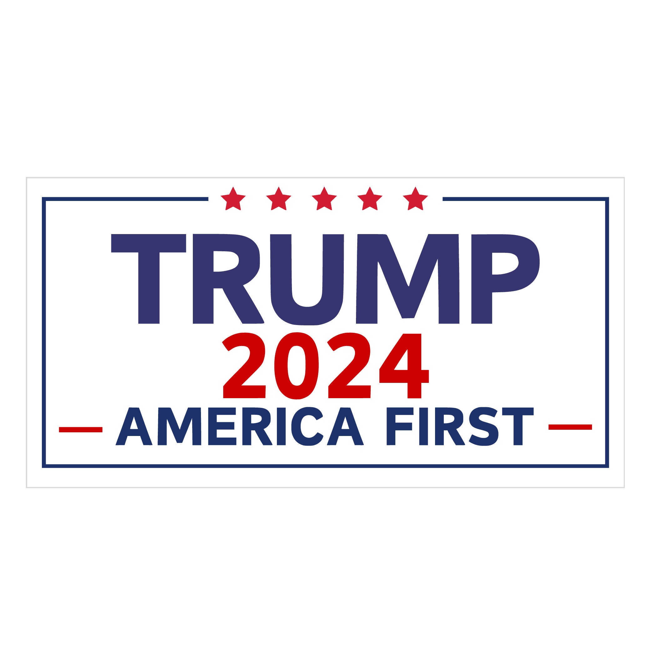 President Donald Trump 2024 Sticker/decal, Trump 2024 Bumper Sticker