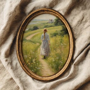 Anne of Green gables art print. Cottagecore Wall decor. Anne Shirley Kindred Spirits. Cottagecore art, book nook, printable digital download