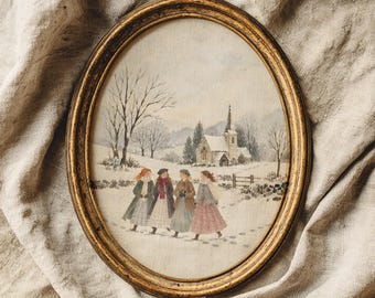 Little women winter print, cottagecore art, victorian christmas, Jo March, christmas hosting decor, little women poster, digital download
