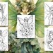 20 Floral Fairies Coloring Book - Coloring Pages, Grayscale Coloring ...