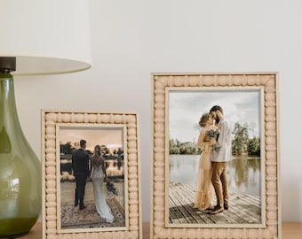 Hand carved frames，5x7 picture frame，Farmhouse wall Frame，wedding photo，photo frame for Newlyweds，Vintage frames，Valentine&#39;s Day Gifts