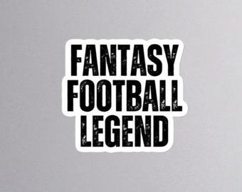 Leggenda del Fantasy Football - Adesivo - Fantasy League - Campione - Adesivi per il giorno della partita - Regalo del Draft