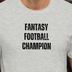 Fantasy Football Champion T-shirt - Fantasy League-tröja - Legend - Matchdagströjor - Draftgåva