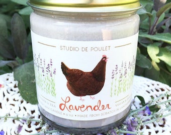 Lavender || 9 oz Jar Candle