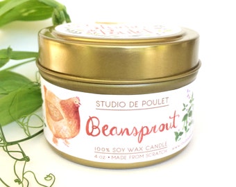 Beansprout || 4 oz Tin Candle