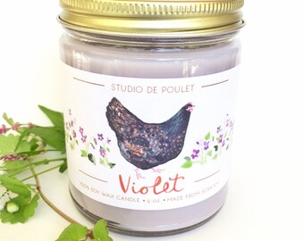 Violet || 9 oz Jar Candle