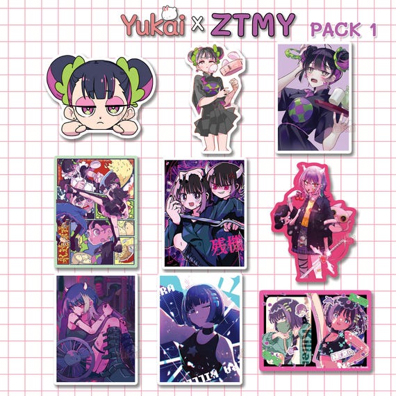 Zutomayo Digital Sticker Pack | 18 Cute & Aesthetic Stickers