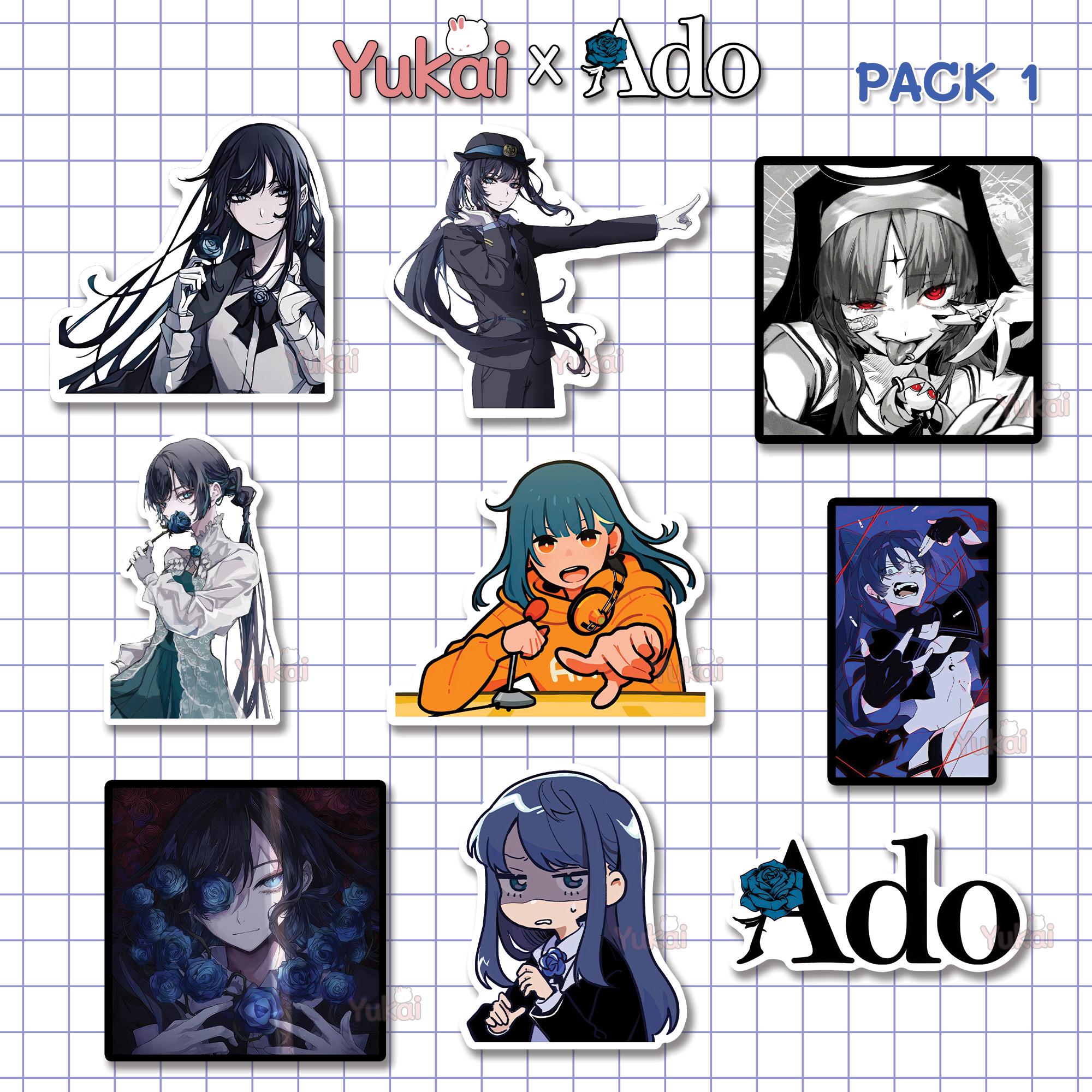 Ado デジタル ステッカー パック – 18 種類のキュートで美しい