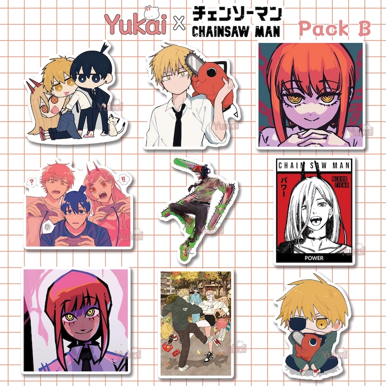 Chainsaw Man Sticker Pack – Digital Stickers for Goodnotes, Journal ...