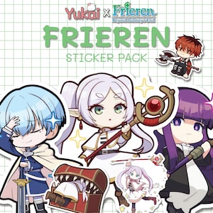 Frieren: Beyond Journey's End Pacchetto di adesivi digitali / 11 adesivi anime carini ed estetici / Stampabili ed emote / Download immediato