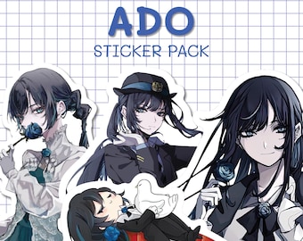 Ado デジタル ステッカー パック – 18 種類のキュートで美しい