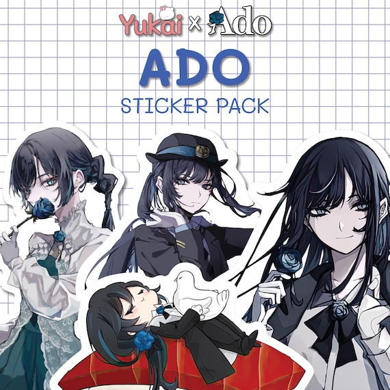 Ado デジタル ステッカー パック – 18 種類のキュートで美しい
