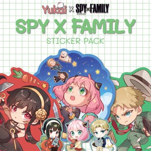 Paquete de stickers digitales de Spy x Family / 13 stickers de anime lindos y estéticos / Imprimibles y con emoticonos / Descarga instantánea
