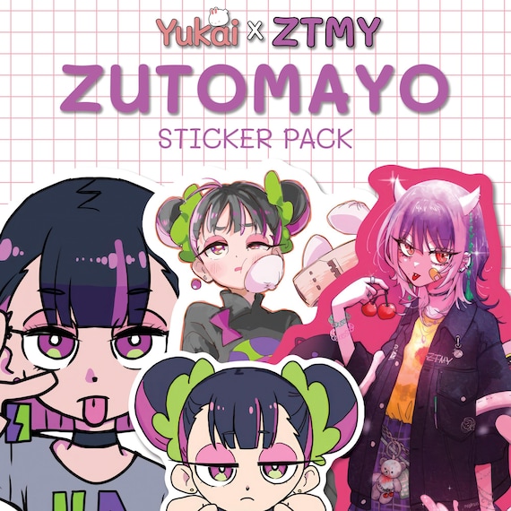 Zutomayo Digital Sticker Pack | 18 Cute & Aesthetic Stickers