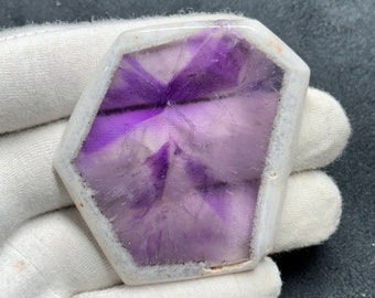 Classic Top Quality Natural Trapiche Amethyst Fancy Shape Cabochon Loose Gemstone For Making Jewelry