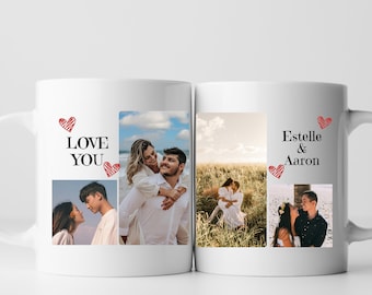 Mug couple personnalisé - cadeau amour - cadeau Saint Valentin idyllique - Cadeau anniversaire - Cadeau Saint Valentin - cadeau mariage