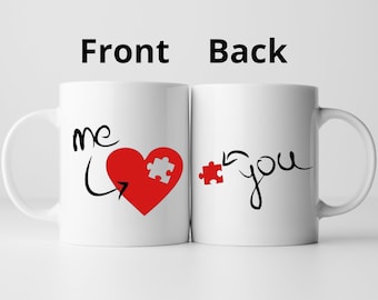 Tasse St. Valentin – personalisierte Tasse für Paare – personalisierte Tasse für Paare – Geschenk für kleine Freunde – Tasse für kleine Freunde – Geschenk für Ehepartner