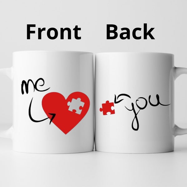 Mug Saint Valentin - mug personnalisé couple - tasse personnalisé couple - cadeau de petit ami - tasse de petite amie - cadeau pour épouse