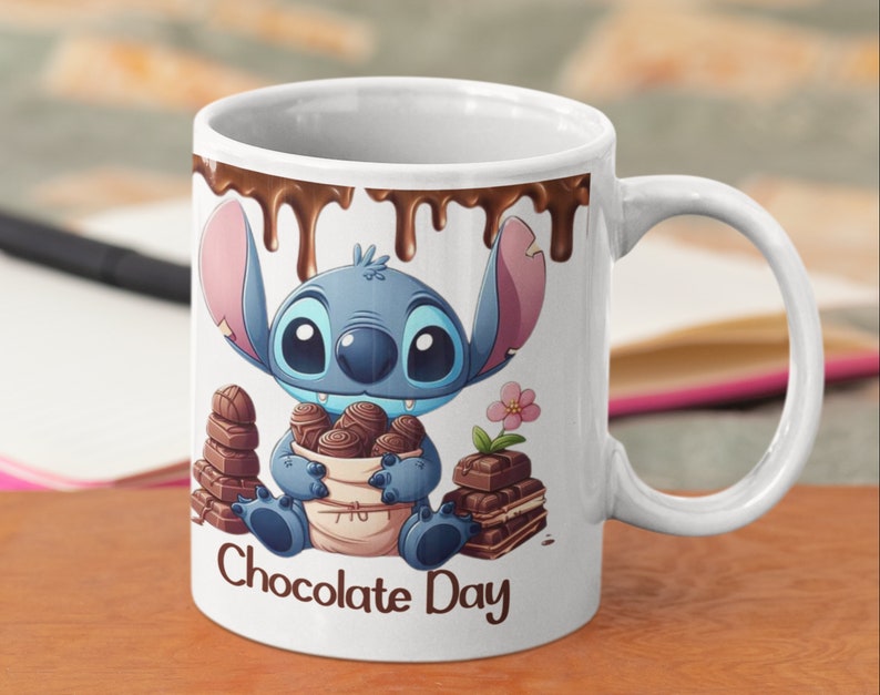 Mug personnalisé stitch mug Lilo Stitch tasse stitch chocolat chaud cadeau personnalisée mug cadeau Pâques idée cadeau image 5