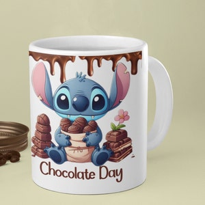Mug personnalisé stitch mug Lilo Stitch tasse stitch chocolat chaud cadeau personnalisé mug cadeau Pâques idée cadeau image 3