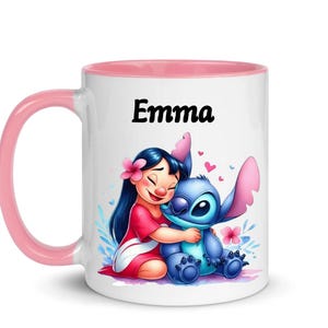 Kubek Stitch, personnalisée Chocolate Chaud, Cadeau Noël Anniversaire, Cadeau Garcon Cadeau Fille
