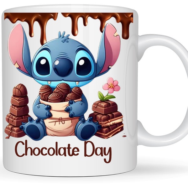 Mug personnalisé stitch - mug Lilo Stitch - tasse stitch chocolat chaud - cadeau personnalisée - mug cadeau Pâques - idée cadeau